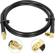 MOOKEERF SMA Cable 3ft,SMA Male to SMA Female Coax Extension Cable,50 Ohm RG8X Low Loss SMA to SMA Coaxial Cable for Ham Radio,WiFi,3G 4G LTE Antenna,ADS-B,GPS and etc