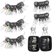 Terminal Removal Kit 82 Pcs - Electrical Connector Pin Extractor Set for Automotive, Car, Household Devices - Depinning Wire Terminal Release Tool