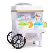 Snow Cone Shaved Ice Machine, Retro Table-Top Slushy Machine Makes 20 Icy Treats