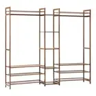 Oikiture Open Wardrobe Organiset with 13 Display Shelves