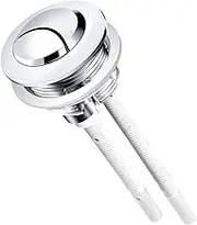 Durdiiy Toilet Flush Buttons 38mm Dual Double Flush Water Tank Replacement Dual Rod Push Cistern Standard Part for Bathroom Toilet Water Tank Repair (White-1)