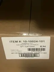 Pokemon TCG Prismatic Evolutions Poster Collection Case - Factory Sealed 6 Boxes