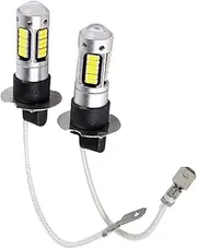 Fog Light Bulb, 2 Pieces Front Fog Lights, 12V Super Bright High Power Energy-Efficient Headlight for Tractor Mower RV Marine Motorcycle Trailer Hood Lawn ATV Bumper