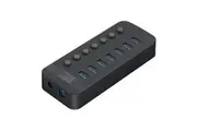 ORICO 7 Port USB 3.0 Charging Station and Hub - Black