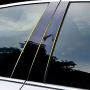 Vuzmode Auto Window Frame Trim Strip PC Mirror B Pillar Protection Sticker, for Skoda, for Superb 3 2016-2021, Exterior Styling Car Accessories Vehicle Window Frame Trim(Black)