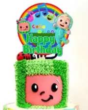 1pcs Premium Acrylic Cocomelon cake topper Premium Cocomelon cupcake toppers