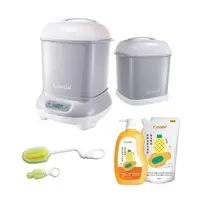 在飛比找森森購物網優惠-日本Combi Pro 360 PLUS高效消毒烘乾鍋+奶瓶