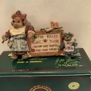 NEW IN BOX ! Boyds Bears Vintage "The Sign" Bears & Hares You Can Trust.