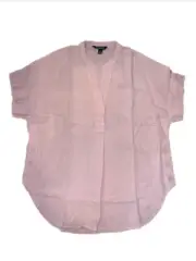 Nicole Miller Cap Sleeve V-Neckline Top(LIGHT PINK,MEDIUM)NWT
