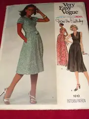VOGUE AMERICAN DESIGNER #1610 - DIANE VON FURSTENBERG WRAP DRESS PATTERN 14 FF
