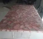 Natural Rose Quartz Dining Slab Top, Agate Stone Handmade Furniture Table Top |