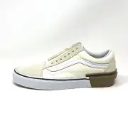 Vans Old Skool Gum Block Classic White Women's 9 Men's 7.5 Skate Shoes New Off