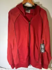 And1 Double Team Jacket Red XL Classic Fit Hood , Zipper Pockets