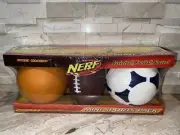 Nerf Pro Shop Mini Sports Pack New! BASKETBALL FOOTBALL SOCCER BALL