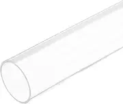sourcing map Acrylic Pipe Rigid Round Tube Clear 34 mm ID 38mm OD 305mm for Lamps and Lanterns,Water Cooling System