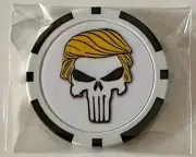 Trump - Punisher - Magnetic Clay Poker Chip - Golf Ball Marker