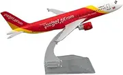 for Vietjet A320 Alloy Metal Die-cast Airplane Model Toy with Stand Children's Gift 16cm 1:400 Scale