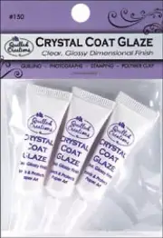 CRYSTAL COAT GLAZE-Quilling/Quilled Paper Craft Jewelry Adhesive/Glue-2cc Tubes