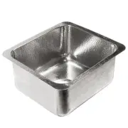 SINKOLOGY Undermount Bar Sink Stainless Steel Hammered Polished 17 in. Width