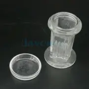 Microscope Glass Slide Staining Jar 5 Slots With Lid For Lab Apothecary Chemist