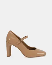 Shelly Shen Mina/Nude Patent Womens Heels 09