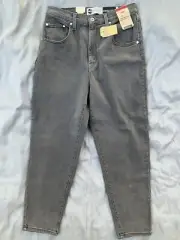 New Levis Silvertab High Waisted Mom Jean 30x27” Gray Denim NWT