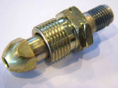 CGA-510 Nut & 2.5" x 1/4" NPT Nipple, Acetylene/Propane Regulator Inlet Fitting