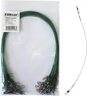 PRO FILSTAR Leader Pike Perch Zander Set 25 Pieces 21 cm Test: 12 kg - Predator Fishing Leaders with Swivels - Spin Fishing - Pike Fishing Leaders Sport Set - Fishing Set - Fishing Accessories - Spin