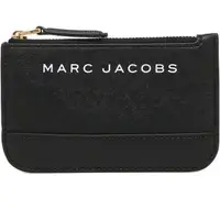 在飛比找momo購物網優惠-【MARC BY MARC JACOBS】黑色防刮皮革拉鍊零