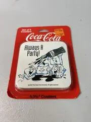 1994 Vintage Coca Cola Coke Set Of 6 Coasters / Original Packing / Soda