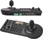 Chameye PTZ Controller PoE 4D Joystick PTZ Camera Controller with LCD Screen for PTZ Camera PTZ Network Keyboard E300