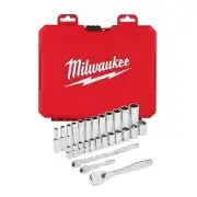 Milwaukee 48-22-9504 1/4" Drive 28pc Ratchet & Socket Set - Metric
