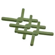 3 Pcs Foldable Silicone Trivet, Trivet Mats for Hot Pots, Green