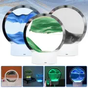 Moving Sand Art Table Lamp 3D Deep Sea Sandscape Quicksand Lamp 360° Rotating 3D