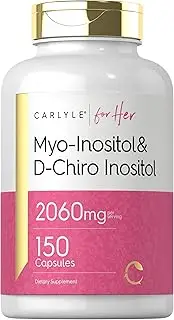 Myo-Inositol & D-Chiro Inositol 2060mg | 150 Capsules | Non-GMO, Gluten Free Supplement | by Carlyle