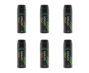 6x Lynx 150ml Deodorant Fragrance 48h Antiperspirant Bodyspray Spray Africa