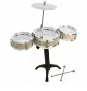 Desktop Drum Set with Stand and Drum Sticks