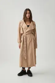 Longline Belted Trench 703