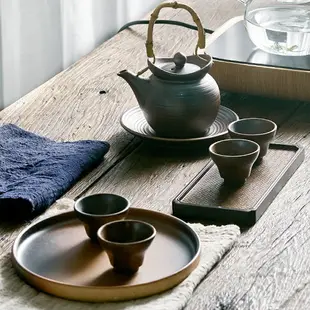 手工柴燒景德鎮功夫茶具套裝古樸日式粗陶茶壺茶杯整套清酒具禮盒