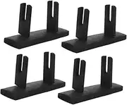 GLEAVI 4pcs Fan Holder Stand: Wood Folding Base For Storage Display - Wood Sword Holder For Desk - Portable & Lightweight