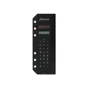 Filofax 17cm Solar Powered Calculator Organiser Accessory w/Handy Ruler Black
