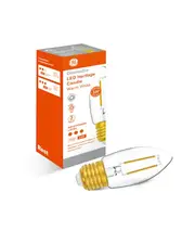GE 4.8W Heritage Dimmable LED Candle ES Globe in Warm White
