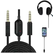 Headphone 2m Audio Cable Copper Wire Accessories for Logitech G433 G233 G PRO X