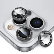 ZUSLAB iPhone 12 Pro Camera Lens Protector, 9H Tempered Glass Camera Cover Screen Protector Metal Individual Ring for Apple - Black