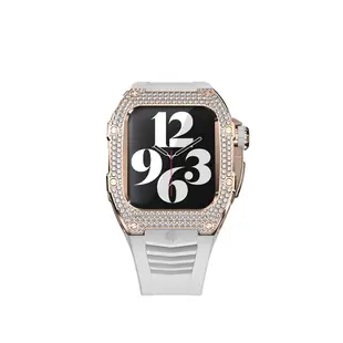 Golden Concept 錶殼 APPLE WATCH 41mm 白錶帶玫瑰金水晶錶框 RST41-RG-SL-SW