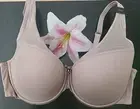 Curvy Couture Beige All You Sheer Mesh Unlined Underwire Bra, US 38DD, NWT