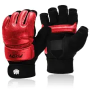 Half Mitts MMA UFC Training Boxing Punch Bag Kickboxing Sparring Grappling Ma...