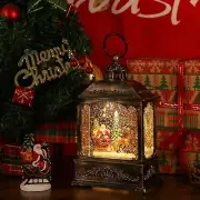 Christmas Snow Globe Music Water Glitter Lighted Lantern Decor Decorations Gifts