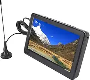 6 inch Portable TV with Antenna, Mini TV LCD Monitor 1080P, ATSC LED Digital TV Player, with Remote Control, 1500mAh Television TV, Small Digital Analog ATSC TV for Kitchen Camping