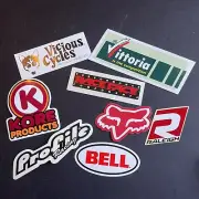 Vtg 8x MTB Sticker Lot Old School VICIOUS Cycles KORE Fox RACE FACE Profile Bell